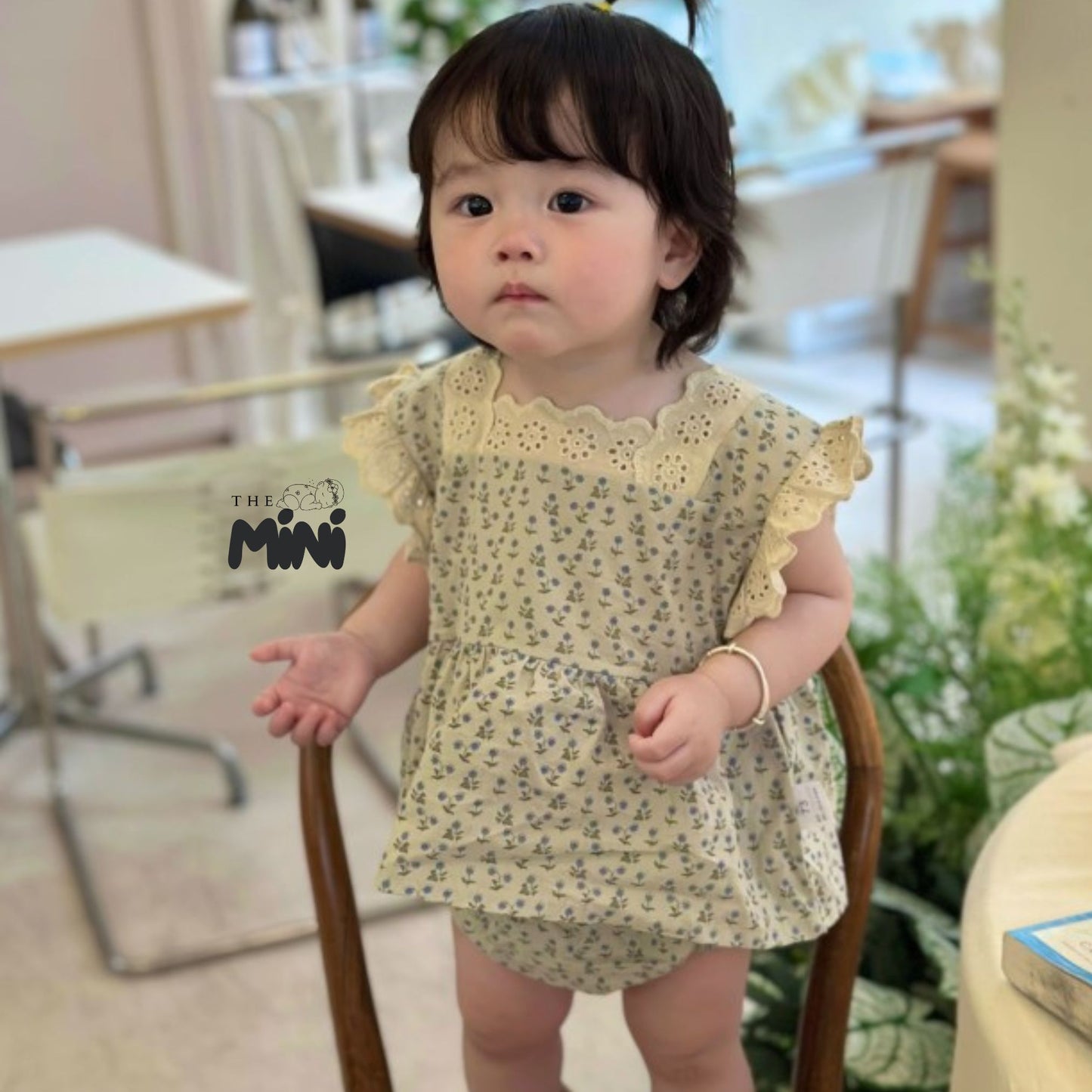 Set váy hoa nhí style Hàn - set 2 món áo quần tách rời - A089