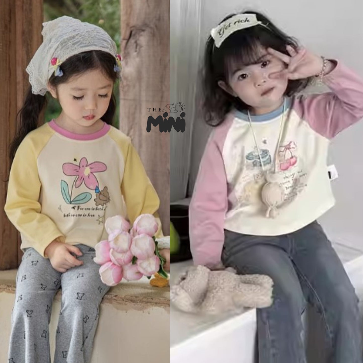 Áo thun Korea 2 màu xinh iu - T001