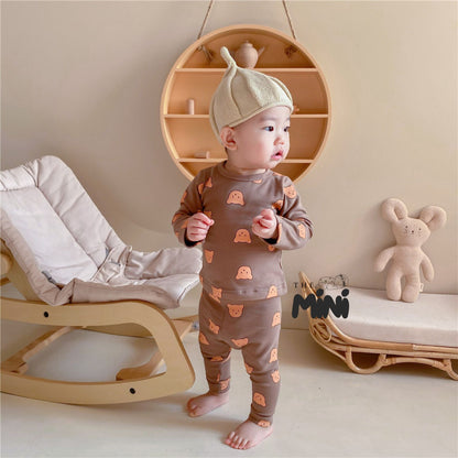 Set Pajama cho bé trai - set 2 món yếm quần tách rời - B020