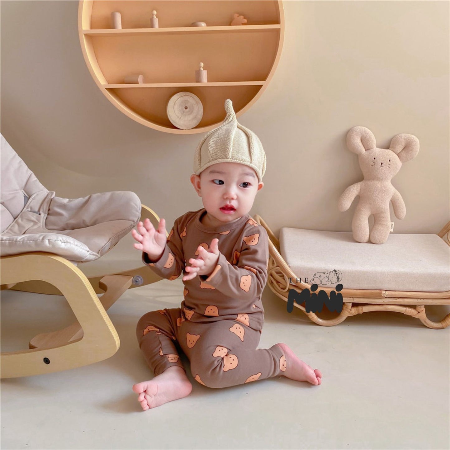 Set Pajama cho bé trai - set 2 món yếm quần tách rời - B020