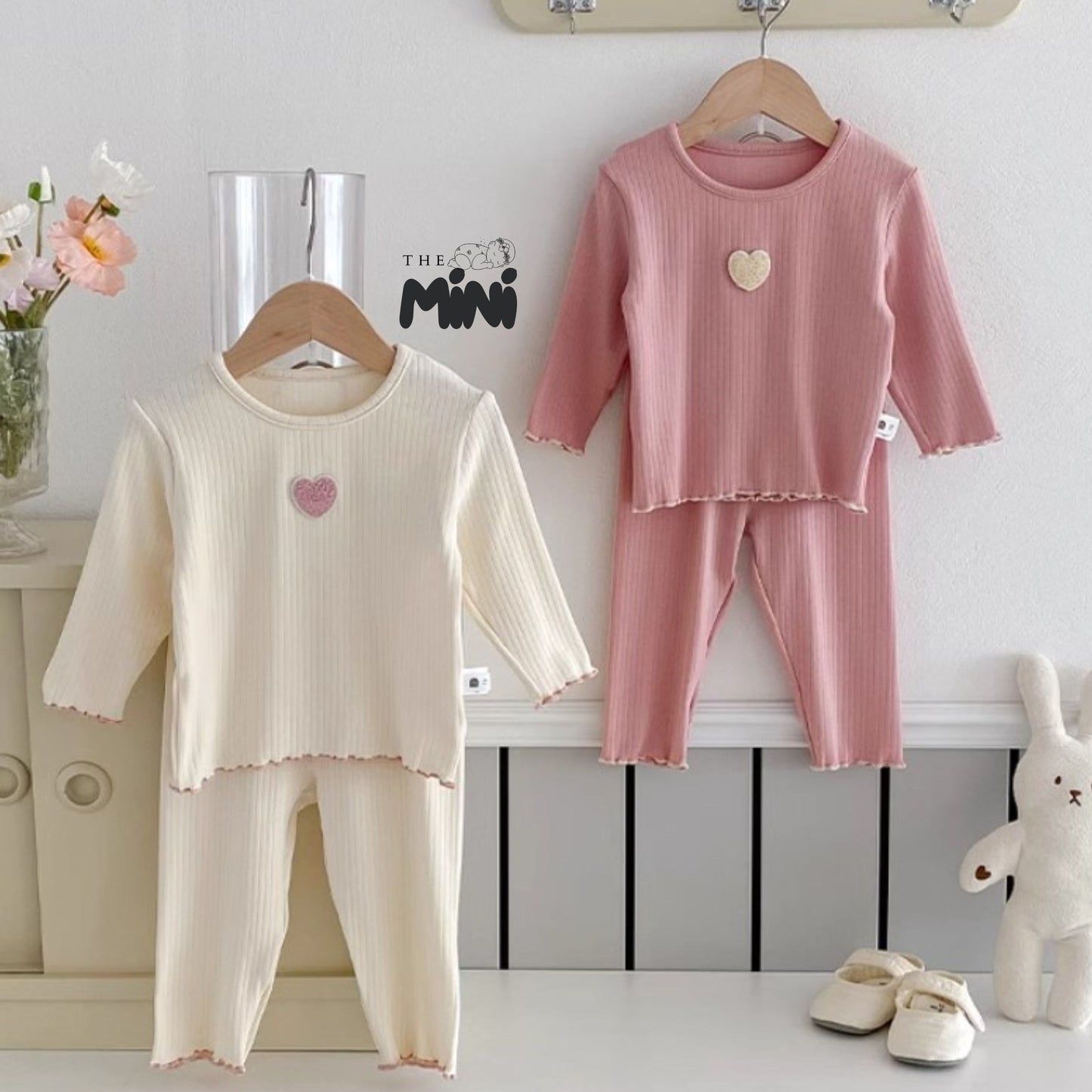 Set Pajama cho bé gái - set 2 món áo quần tách rời - P005