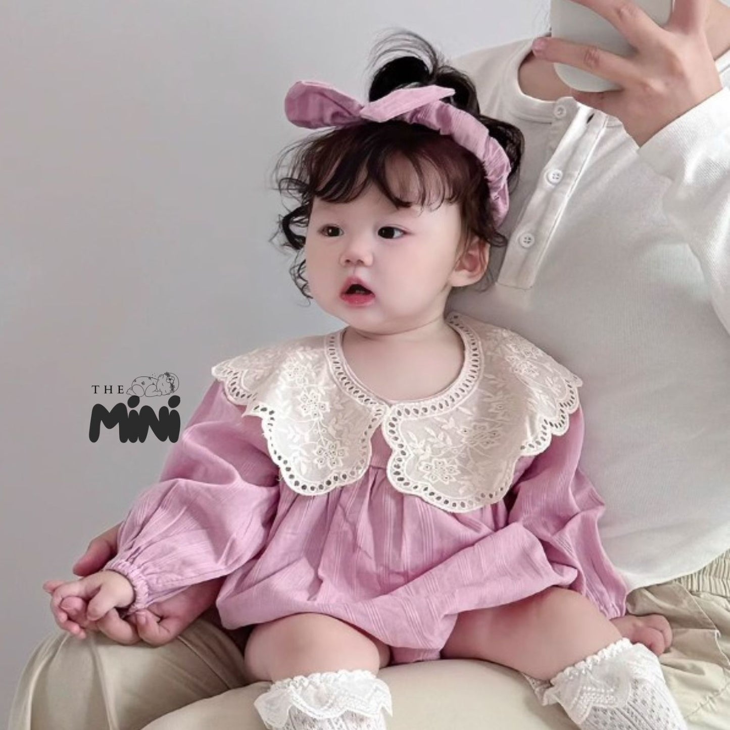 Bodysuit váy Baby pink - A061