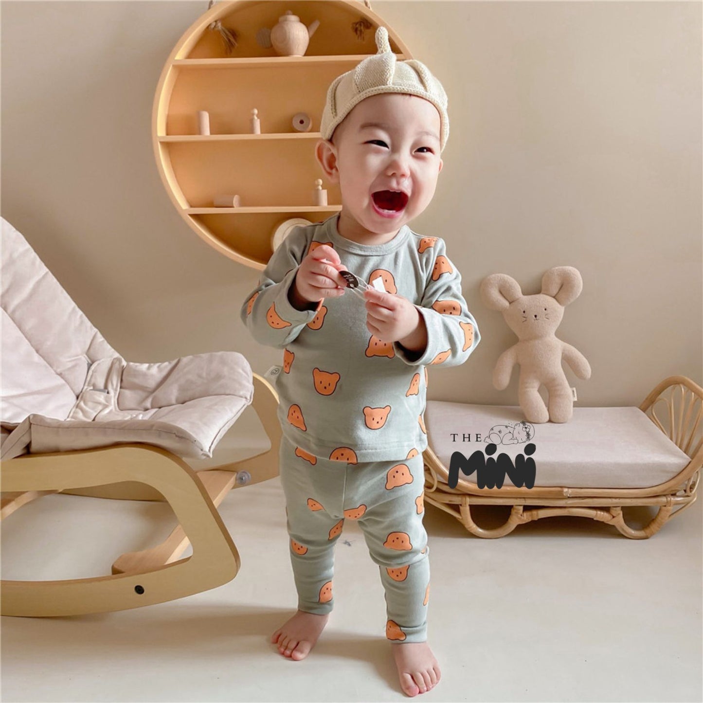 Set Pajama cho bé trai - set 2 món yếm quần tách rời - B020