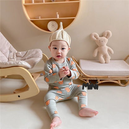 Set Pajama cho bé trai - set 2 món yếm quần tách rời - B020