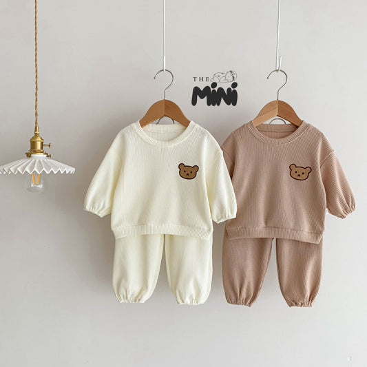 Set Pajama đông style Korea hình gấu - 2 màu - B026