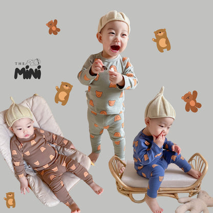 Set Pajama cho bé trai - set 2 món yếm quần tách rời - B020