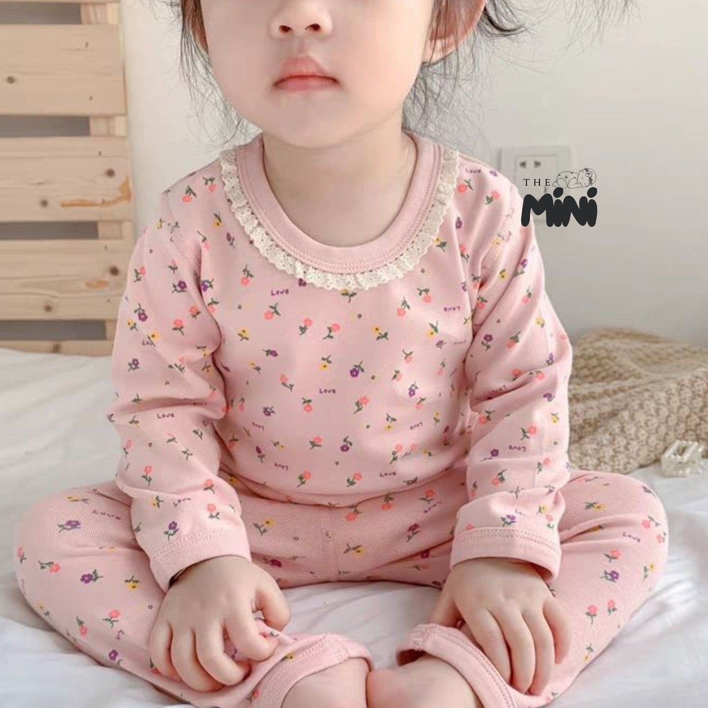 Set Pajama cho bé gái - set 2 món áo quần tách rời - P003