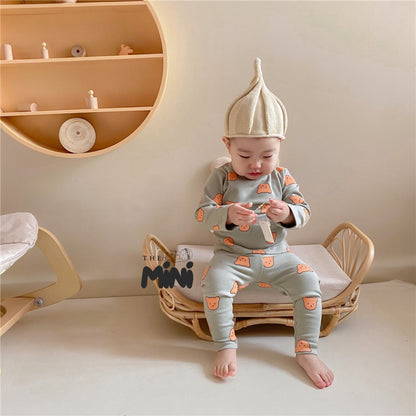 Set Pajama cho bé trai - set 2 món yếm quần tách rời - B020