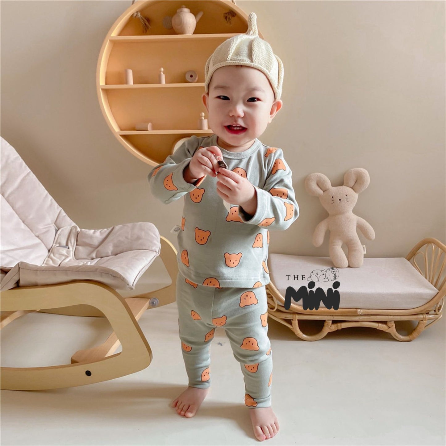 Set Pajama cho bé trai - set 2 món yếm quần tách rời - B020