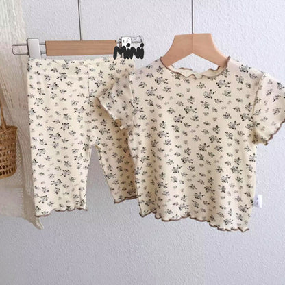 Set Pajama cho bé gái - set 2 món áo quần tách rời - P002