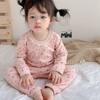 Set Pajama cho bé gái - set 2 món áo quần tách rời - P003