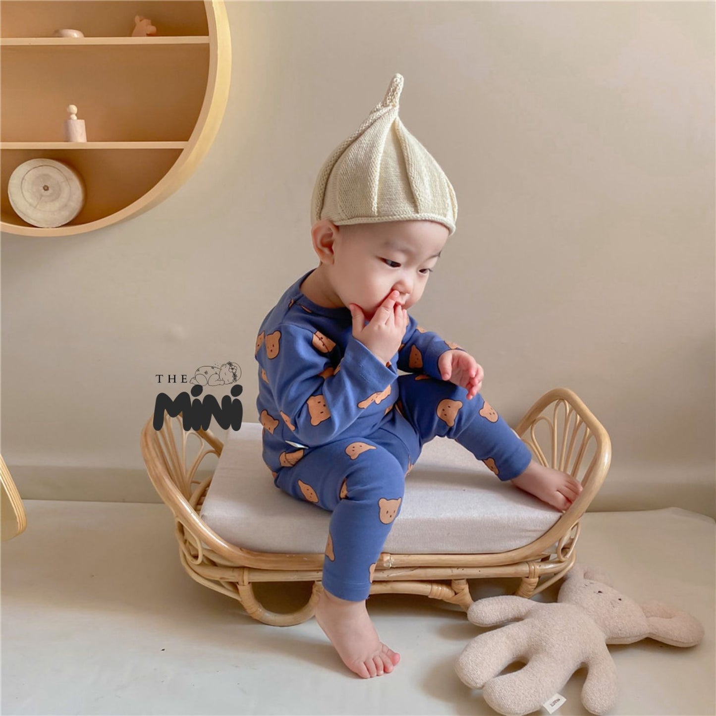 Set Pajama cho bé trai - set 2 món yếm quần tách rời - B020