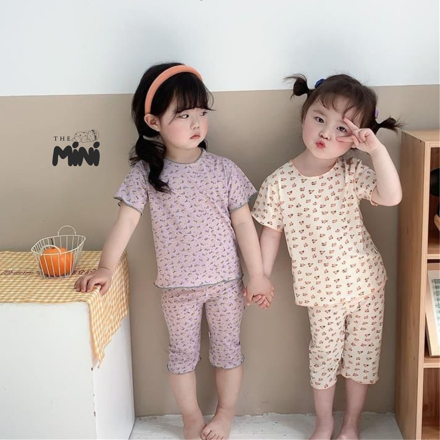 Set Pajama cho bé gái - set 2 món áo quần tách rời - P001