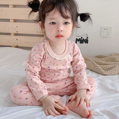 Set Pajama cho bé gái - set 2 món áo quần tách rời - P003