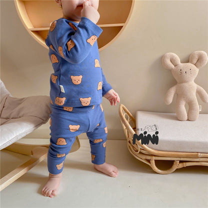 Set Pajama cho bé trai - set 2 món yếm quần tách rời - B020