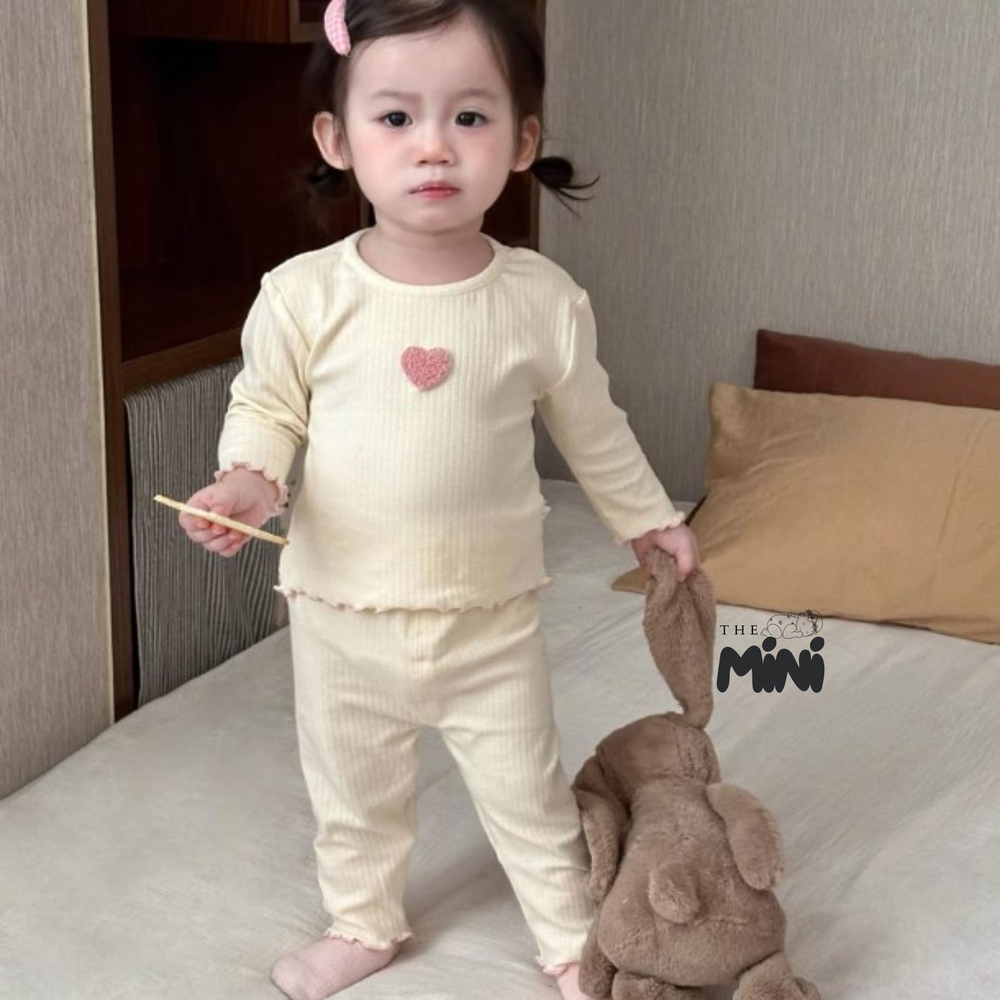 Set Pajama cho bé gái - set 2 món áo quần tách rời - P005