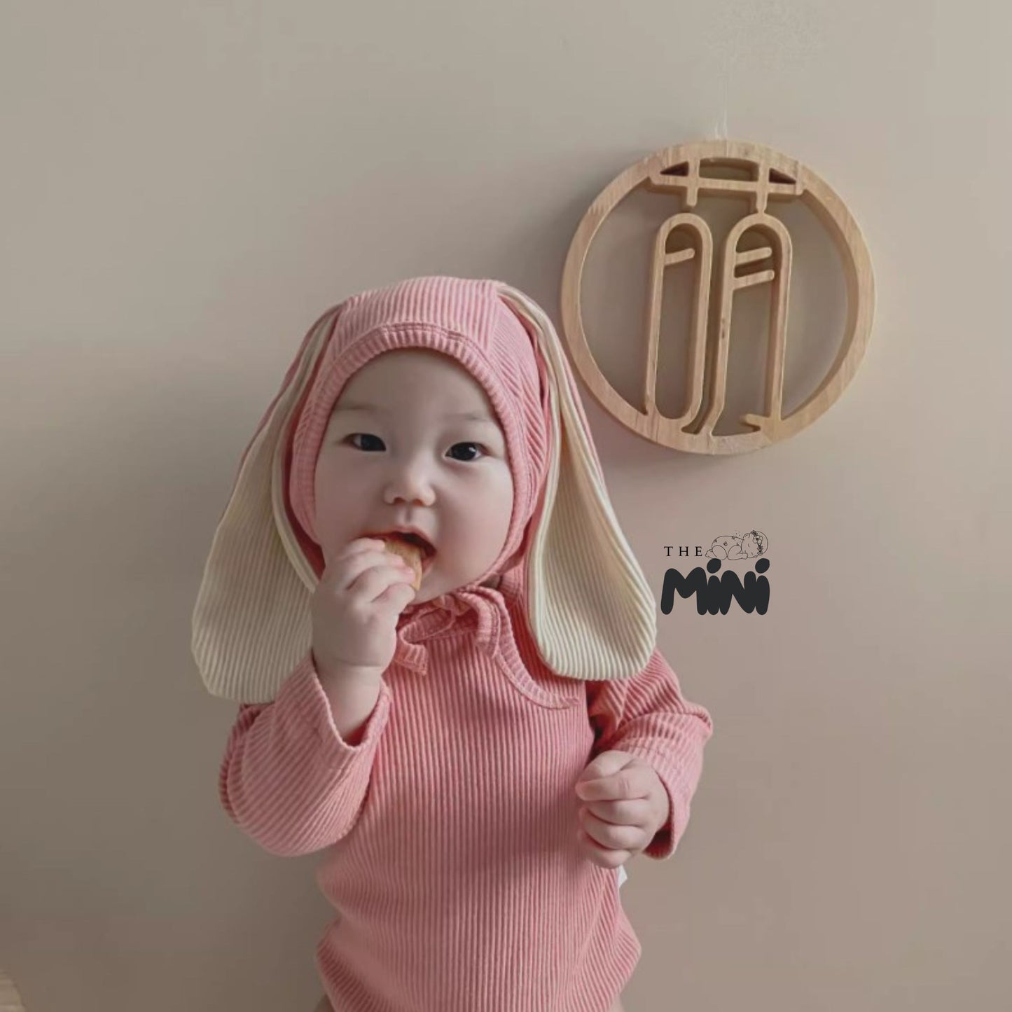 Set thỏ bụ bẫm - M009B - Size 2 tháng đến 18 tháng - Set kèm nón và tất
