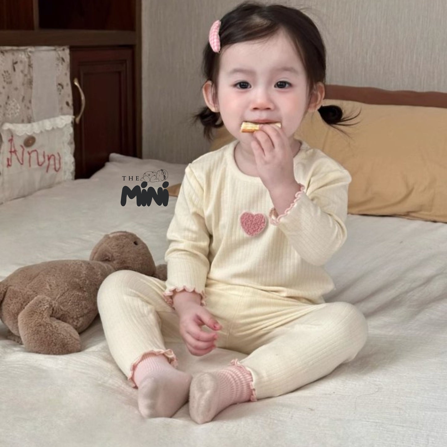 Set Pajama cho bé gái - set 2 món áo quần tách rời - P005
