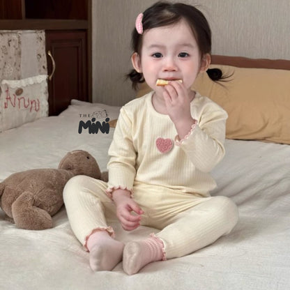 Set Pajama cho bé gái - set 2 món áo quần tách rời - P005