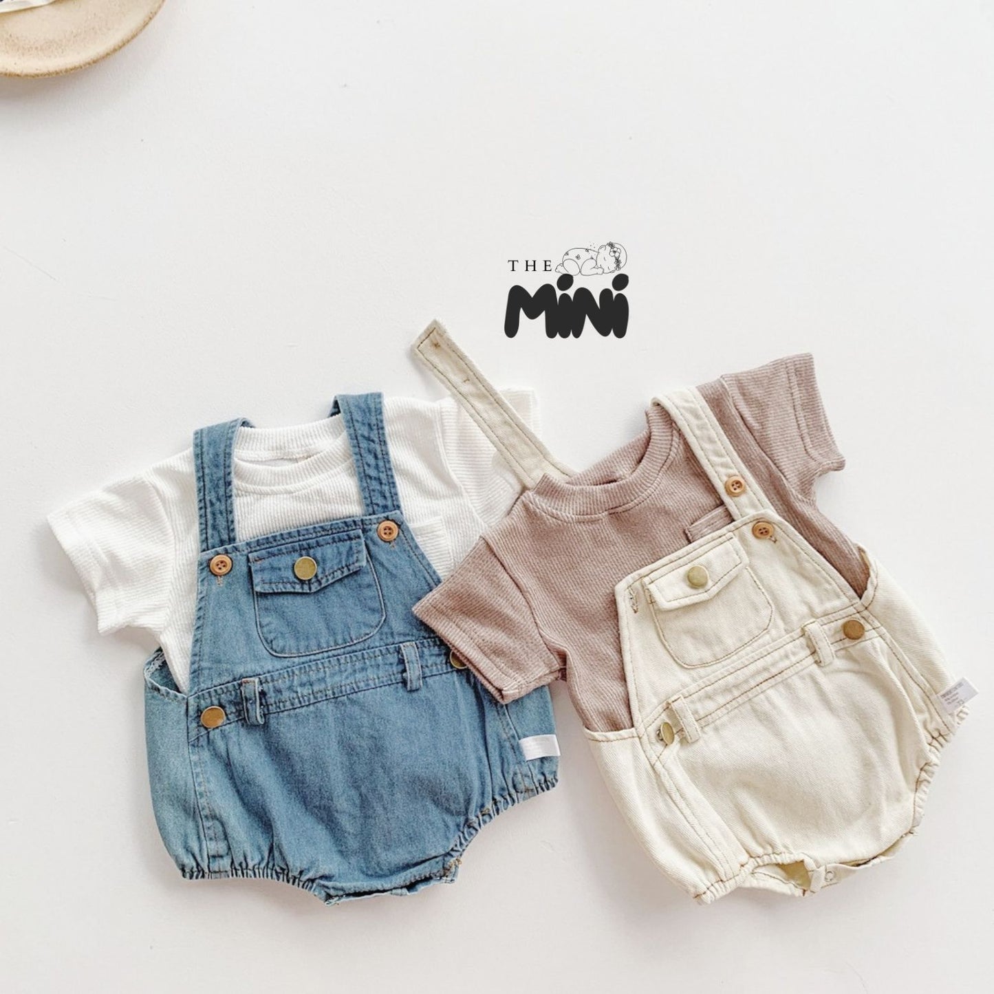 Yếm Jeans đón tết - 2 màu xanh trắng - A060A