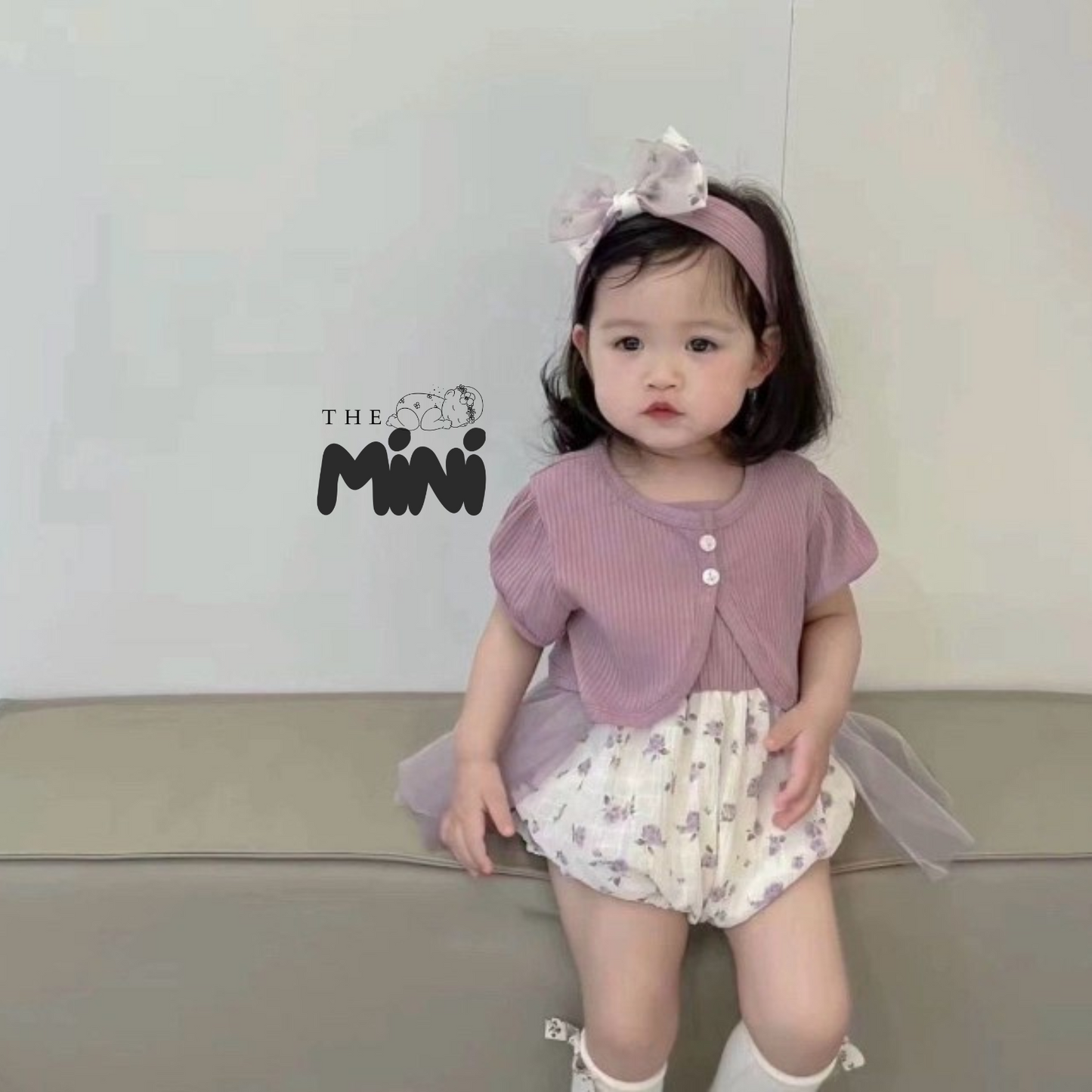 Set váy tiểu thư Korea - váy kèm cardigan - A012