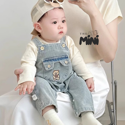 Set Boy Jeans - Set 2 món quần yếm và áo - B011