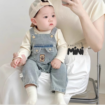 Set Boy Jeans - Set 2 món quần yếm và áo - B011