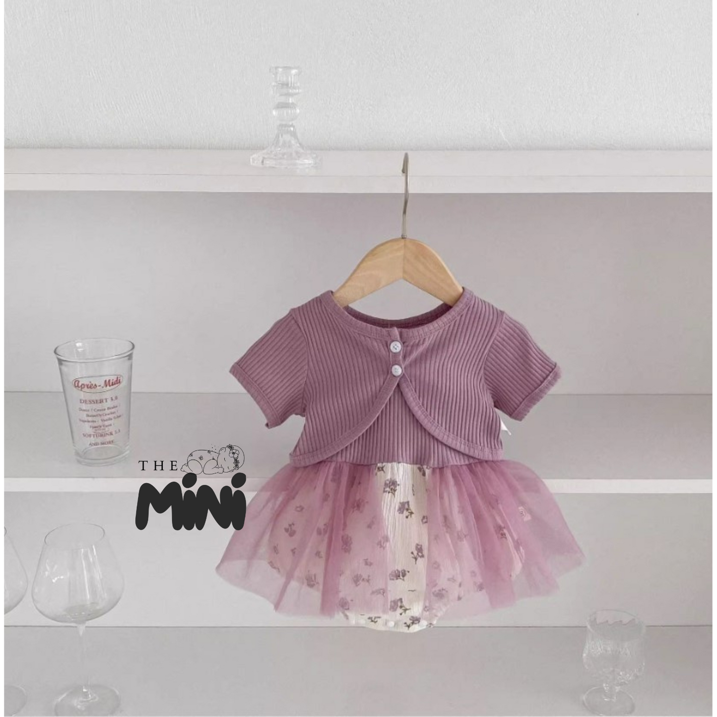 Set váy tiểu thư Korea - váy kèm cardigan - A012