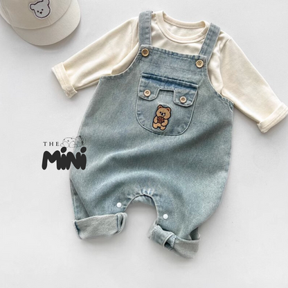 Set Boy Jeans - Set 2 món quần yếm và áo - B011