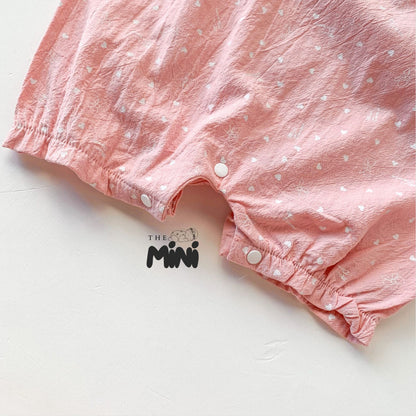 Bodysuit Baby pink hoa nhí Korea - A056