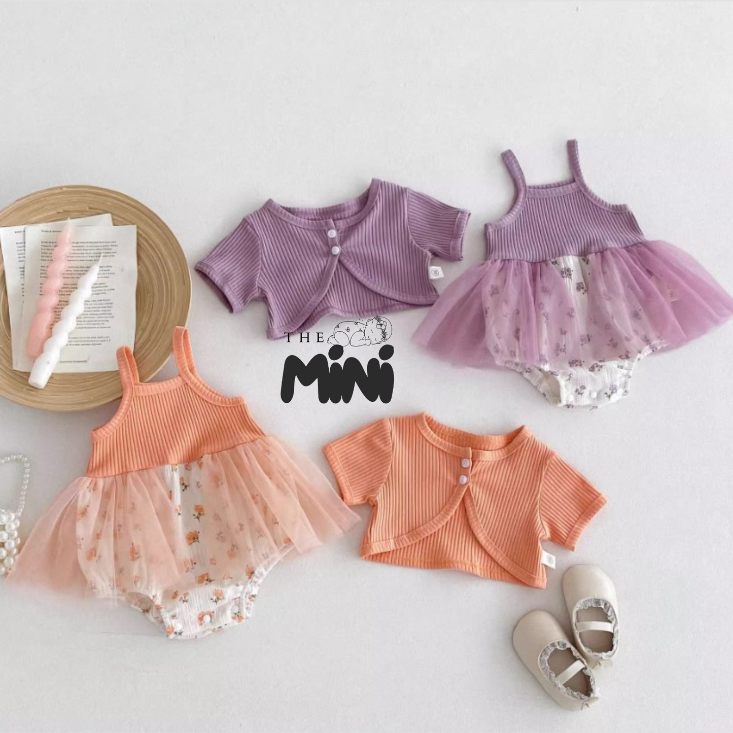 Set váy tiểu thư Korea - váy kèm cardigan - A012