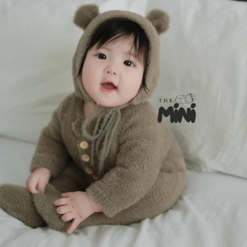 Set Gấu Độ Mông (Kèm Nón) - Nâu - A001