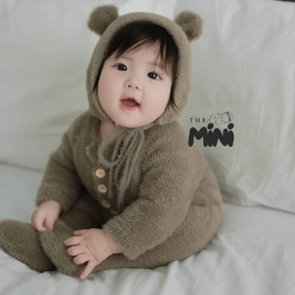 Set Gấu Độ Mông (Kèm Nón) - Nâu - A001