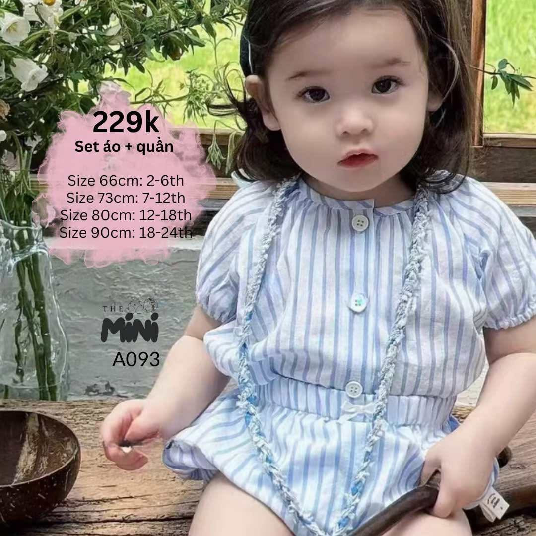 Set xanh sọc tai thỏ A093